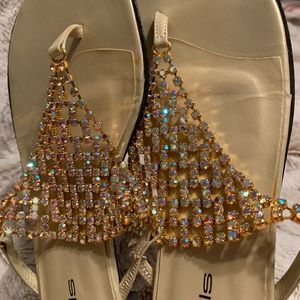 😍 Vintage Rhinestone Victoria Secret Sandal 😍